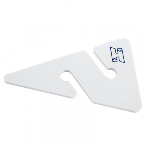 Line Arrows white with blue H logo